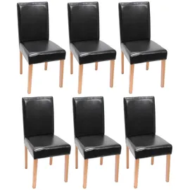 MCW Esszimmerstuhl Littau Kunstleder schwarz 6er Set