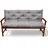 Beautissu Bankauflage 120 x 50 x 10 cm grau 1 St.
