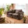 Massivmoebel24 Hussensofa 2-Sitzer196x108x76 taupe KINGSTON