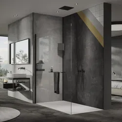 HÜPPE EasyStyle Wandverkleidung 100 x 255 cm ES011341A, Wandverkleidungen, Italian Stone anthrazit