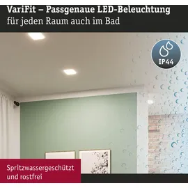 Paulmann VariFit LED Einbaupanel Veluna 1 Stk. eckig 215x215mm 21W 3000K Satin