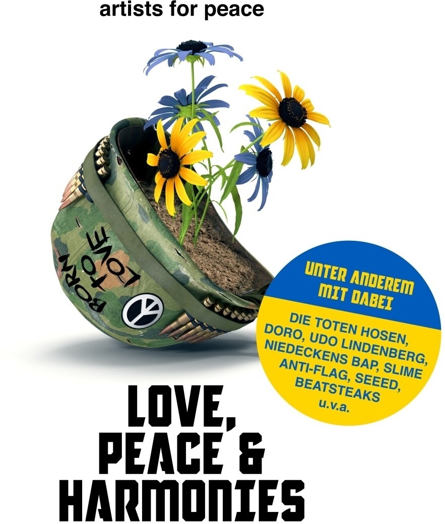 Love Peace & Harmonies (Ltd.Gtf.Yellow/Blue 2lp) (Vinyl) - Artists For Peace. (LP)