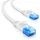 deleyCON 2m CAT6 Flaches Netzwerkkabel RJ45 1000 Mbit Gigabit - Weiß