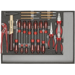 Gedore R22350005 Werkzeugsatz BASIS-Werkzeug 1/1 CT-Modul 23-teilig