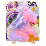 Mattel HKV51 - Polly Pocket - Regenbogen Einhorn, Mini-Spielset mit Zubehör