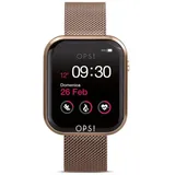 OPS!SMART OPSSW-17 BT 38 mm Aluminiumgehäuse Rosegold Sportarmband Schwarz One Size