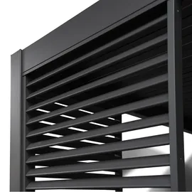 LECO Wand 93 cm zur Lamellenpergola DELUXE anthrazit