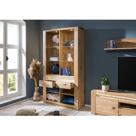 MASSIVMOEBEL24.DE Bücherregal 113 x 40 x 205 cm Beige