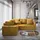 masseno Ecksofa LIRENO mit Schlaffunktion L-Form, Sofa mit Bettkasten, Wohnzimmersofa, Couch, Soffa, Bettsofa, Couchgarnitur- Gelb, KRONOS 01 - Gelb