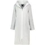 CAWÖ Home Bademäntel Damen Kapuze Zipper 5108 silber - 76 S - S