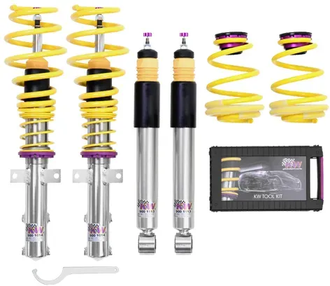KW Gewindefahrwerk V2 Variante 2 INOX für Smart Fortwo 453 451 Bj. 11/14-