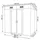vidaXL Gartenschuppen 1,8 x 1,1 m grau