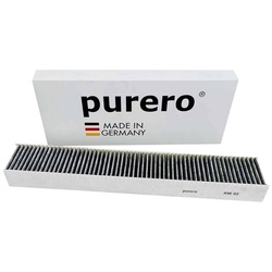 AIR2GO Aktivkohlefilter PURERO Premium Aktivkohlefilter als Ersatz für Bosch CleanAir grau