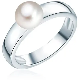 VALERO PEARLS Ring aus Sterling Silber mit Süßwasser-Zuchtperle in silber | Gr.: 52