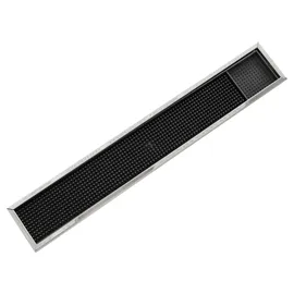 Was Barmatte mit Edelstahlrahmen, 60 x 10 cm,