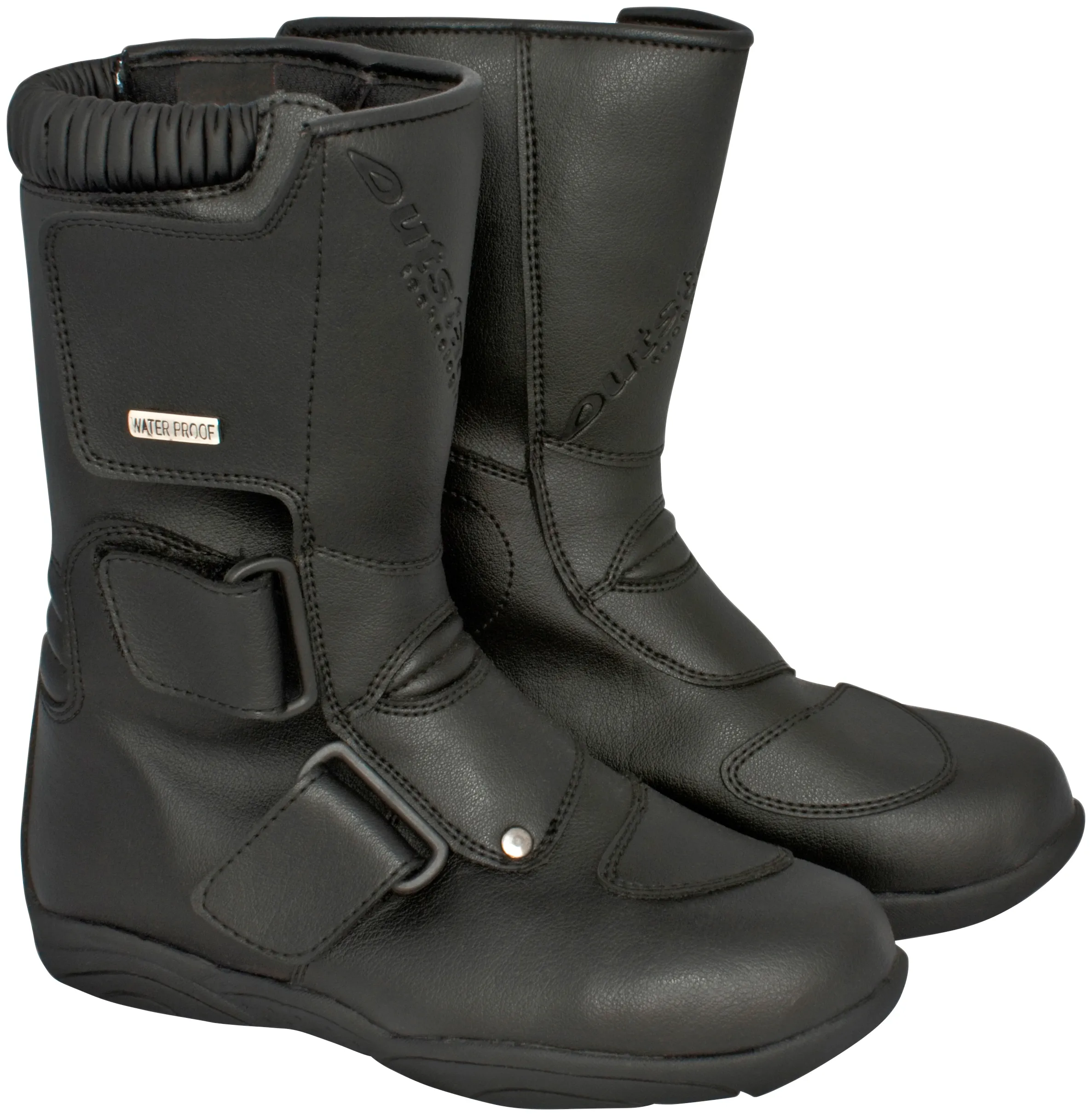 Motorradstiefel OUTSTARS "Valencia" Gr. 44, schwarz, Schuhe, 44, Obermaterial: 100% Polyurethan. Innenfutter: 100% Polyester, Sicherheits-Tourensohle mit Einlage