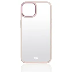 20401 Cover für Apple iPhone 14, iphone 13  (Pink, Transparent)
