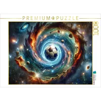 Calvendo Puzzle Kosmischer Fußball 1000 Teile Lege-Größe 64x48cm Foto-Puzzle