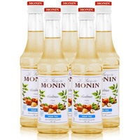 Monin Haselnuss Light Sirup 250 ml - Für Cocktail und Kaffee (5er Pack)