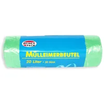 Reinex ROLLER Mülleimerbeutel - 20 Liter - 30 Stück - mit Tragegriff