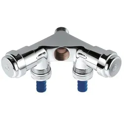 WAS-Doppelventil 41020 Einfach - chrom - 1/2"