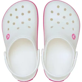 Crocs Toddler Crocband Clog White/Pink Crush 28,5
