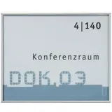 Signsystems® Türschild New Age Metall silber 15,0 x 11,0 cm, 1 St.
