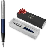 Parker Füller Jotter Royal Blue C.C., Feder M, Edelstahlgehäuse, blau