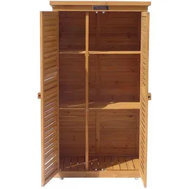 Habitat et Jardin Gartenschrank Space 87 x 46,5 x 160 cm Braun