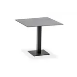 Niehoff Bistro Tisch anthrazit, quadratisch 81x81cm, HPL Granit-Design