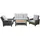 Mendler HWC-G28 Lounge-Set grau/hellgrau