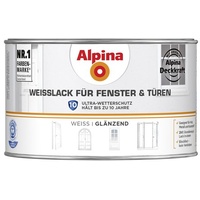 Alpina Weißlack für Fenster und Türen 300 ml weiß