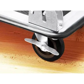 Meister Craft Meister Plattformwagen - Klappbar - Bis 300 kg Tragkraft - Feststellbremse / Transporthilfe mit Lenkrollen / Paketwagen mit Antirutsch-Beschichtung / Klappwagen aus Stahl / 8985540