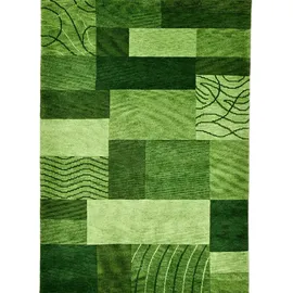 THEKO Ming Handtuftteppich 60 x 90 cm Grün