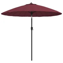vidaXL Sonnenschirm Ø 270 cm Bordeauxrot