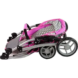 alice"s wonderland' Alice 2-in-1-Puppenwagen Sterne Rosa