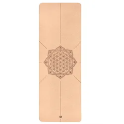 bodhi Yogamatte Kork, Blume DES Lebens 1 St braun