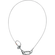 SAVEKING Safety Cable 3 mm - BGV-C1 WLL: 20 kg - 100 cm - Silber