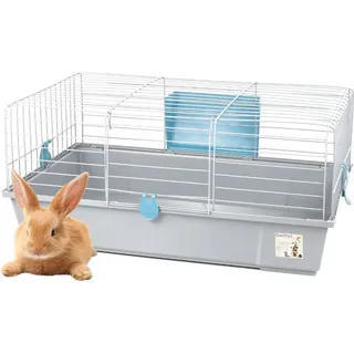 GarPet Kleintierkäfig 100 x 50 x 60 cm grau