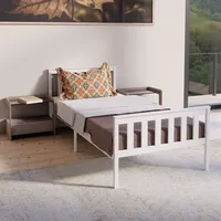 Hago HAGO24 Kinderbett Jugendbett Spielbett 90x200cm Weiß Holz Kiefer