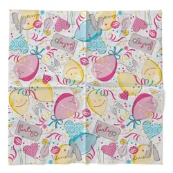 Sovie HORECA Serviette Ballons aus Tissue 33 x 33 cm, 100 Stück - Streifen Herzen Kinder Party