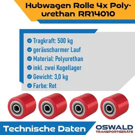 Oswald Transportgeräte Gabelhubwagen 4 St.