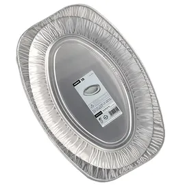 Papstar Starpak Servierplatten, Alu oval 43 cm x 29 cm