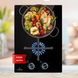 Klarstein Gaskocher 2-Flammig, 4000W Einbau-Gaskocher für Innenbereich, Edelstahl-Gaskocher für Wohnmobil, 2-Flammiger Gaskocher, Zwei Brenner Gasherde, Moderner Einbau Gasherd, Gas Herd