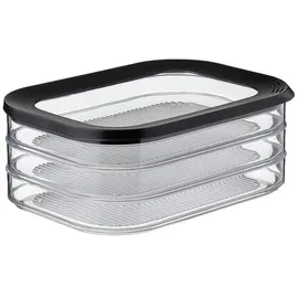 Mepal Modula Frischhaltedose rechteckig schwarz 0,55 l