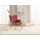s-style möbel Lounge-Sessel Lenari Cord 71 x 96 x 86 cm Rot/Braun