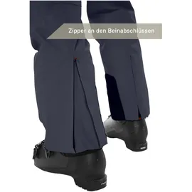 KILLTEC Herren Skihose/Funktionshose mit abnehmbaren Trägern, Kantenschutz, Schneefang und Beinventilation KSW 82 MN SKI PNTS, Nachtblau, XL, 43443-000