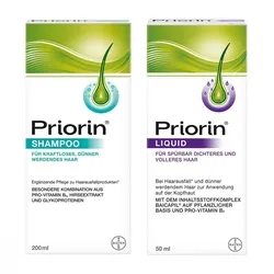 Priorin Shampoo und Liquid Pumplösung bei Haarausfall