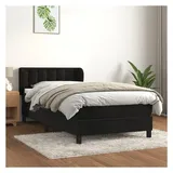 vidaXL Boxspringbett 100 x 200 cm Schwarz