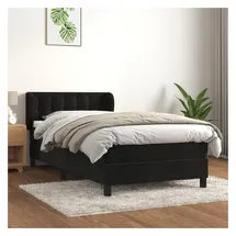 vidaXL Boxspringbett 100 x 200 cm Schwarz